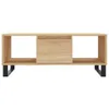 vidaXL Mesa de centro Sonoma, roble, 90x50x36,5 cm, Vista previa de la imagen del producto 4