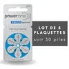 A package of hearing aid batteries with a circular display of the batteries inside. Produktbild-Vorschau