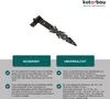 KOTARBAU® Ladenband Schmiedeeisen mit Kloben 800 mm Türband Produktbild-Vorschau 2