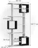 Dělicí stěna Vicco Cube Bílá/antracitová 92 x 187.7 cm, Náhled obrázku produktu 3