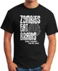Herren T-Shirt Zombies eat Brains don't worry you're save Produktbild-Vorschau 2