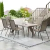 Gartenstühle Stapelstuhl Camping Stapelbar Hochlehner Produktbild-Vorschau 2