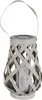 BURI Lanterne solaire de jardin aspect rotin Bougie Voir les images du produit 1
