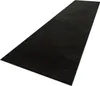 A black runner rug is shown from a diagonal, slightly elevated perspective against a white background. Produktbild-Vorschau