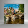 Wanduhr - Quadrat - Glasuhr - amsterdam Bögen Architektur Produktbild-Vorschau 3