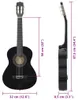 vidaXL 8-tlg. Klassikgitarren-Set für Anfänger Schwarz 1/2 Produktbild-Vorschau 7