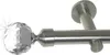 Close-up of a curtain rod end with a crystal decorative ball. Produktbild-Vorschau