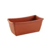 8x Pflanzschale Eckig aus Kunststoff Terracotta 26 x 13 cm Produktbild-Vorschau 2