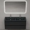 doporro Mobile Bagno Sospeso con Lavabo in Resina Minerale Anteprima dell’immagine prodotto 3
