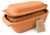 KERAZO 3,5 Liter Brotbackform mit Deckel aus Steingut, Produktbild-Vorschau 1