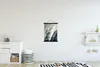 MuchoWow® Textilposter Pampasgras - Schwarz - Weiß - Natur Produktbild-Vorschau 2