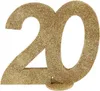 XXL Tischdeko Zahl 20 Geburtstag Gold Glitzer 1 Stück Produktbild-Vorschau 1
