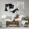 Bild auf Leinwand - Leinwandbild - 5 Teile - Schwarz Weiß Produktbild-Vorschau 6