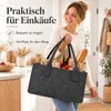 Filztasche Schwarz Einkaufstasche Kaminholztasche Produktbild-Vorschau 2