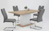 4er Set Schwingstuhl Alina Webstoff Grau - Metallgestell Produktbild-Vorschau 10