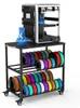 3D-Drucker-Filamentregal, Metall, 40 Rollen, schwarz, 63x40x67,5 cm Podgląd zdjęcia produktu