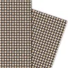 Elegantes Herren Geschenkpapier mit Karos in braun Tönen - Produktbild-Vorschau 1