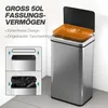 HOMCOM Sensor Mülleimer 50L Automatischer Mülleimer mit Produktbild-Vorschau 5
