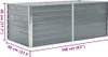 vidaXL Zvýšená posteľ 160 x 80 x 45 cm Pozinkovaná oceľ Náhľad obrázku produktu 7