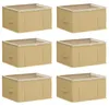 vidaXL Opbergbox met transparant bovenraam, 6 stuks, 33,6 Productafbeelding-voorbeeld 1