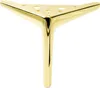 Elegante set di 4 gambe per mobili in oro-cromo, altezza 15 Anteprima dell’immagine prodotto 3