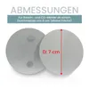Two circular metal plates with magnets, one showing a measurement. Anteprima dell’immagine prodotto