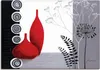 ARTland Leinwandbild Rote Vasen Größe: 100x70 cm Produktbild-Vorschau 1