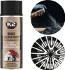 A collage showing a can of K2 Brake Caliper Paint, a hand spraying the paint, and a car wheel with brake calipers. Anteprima dell’immagine prodotto