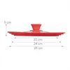 relaxdays 10027988_47 relaxdays Universal-Topfdeckel   rot Podgląd zdjęcia produktu 4