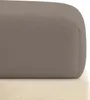 Prześcieradło frotte z gumką 140x200x30 cm beżowe Podgląd zdjęcia produktu 1