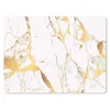 MuchoWow® Mauspad Mousepad Marmor - Gold - Weiß - Chic Produktbild-Vorschau 1