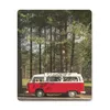 Podložka pod myš - Autobus - Stromy - červené - 19x23cm - Náhľad obrázku produktu 1