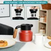 Belle Vous Rote Edelstahl Thermoskanne - Kaffeekanne - Produktbild-Vorschau 6