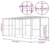 vidaXL Katzenkäfig 6x3x2,5 m Verzinkter Stahl Produktbild-Vorschau 4