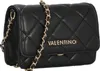 A black quilted shoulder bag with a gold chain strap and gold Valentino logo. Produktbild-Vorschau