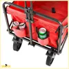 Sunshine roter Strandwagen faltbar Tourist Strand Camping Náhľad obrázku produktu 4