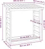 vidaXL Étagère à bois de cheminée 108x64,5x110 cm Pin Voir les images du produit 8