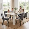 Homestyle4u Esstisch 120-160x80 cm ausziehbar Weiss Produktbild-Vorschau 2