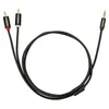 Klinke 3,5mm auf 2 Cinch Stecker, AUX Audio Stereo Kabel Produktbild-Vorschau 4