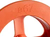 A close-up of an orange object with text indicating a size. Produktbild-Vorschau