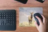 MuchoWow® Mauspad Mousepad Hirsche - Berge - Gras 23x19 cm Produktbild-Vorschau 5