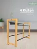 holz4home® Getränkekistenregal aus Bambus I 4 Kisten Breit. Produktbild-Vorschau 2