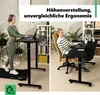 di volio Höhenverstellbarer Schreibtisch Biago, 140 x 60 Produktbild-Vorschau 2