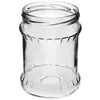 A clear glass jar with a threaded opening, shown against a white background. Podgląd zdjęcia produktu
