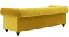 Gelbe Couch mit knöpfen Chesterfield Sofa Polster Sitz Produktbild-Vorschau 3
