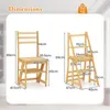 COSTWAY Sgabello pieghevole, sgabello convertibile a 3 Anteprima dell’immagine prodotto 5