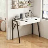 Scrivania bianca con cassetti su gambe nere premium 80 cm Anteprima dell’immagine prodotto 5
