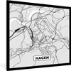 MuchoWow® Gerahmtes Poster Stadtplan - Deutschland - Karte Produktbild-Vorschau 1