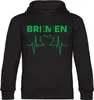 multifanshop Kapuzen Sweatshirt - Bremen - Herzschlag, Produktbild-Vorschau 1