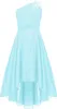 Elegantes Ein-Schulter Hochzeitskleid für Mädchen | Produktbild-Vorschau 1